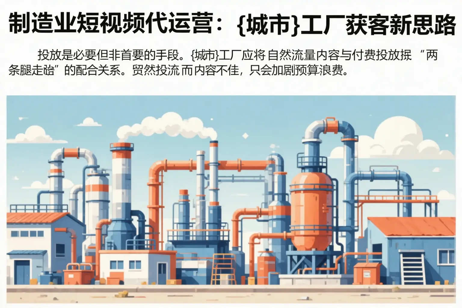 制造业短视频代运营:金塔工厂获客新思路